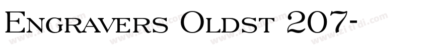 Engravers Oldst 207字体转换